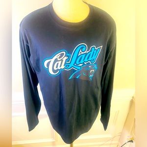 Cat Lady Carolina Panthers long Sleeves Tee(94)